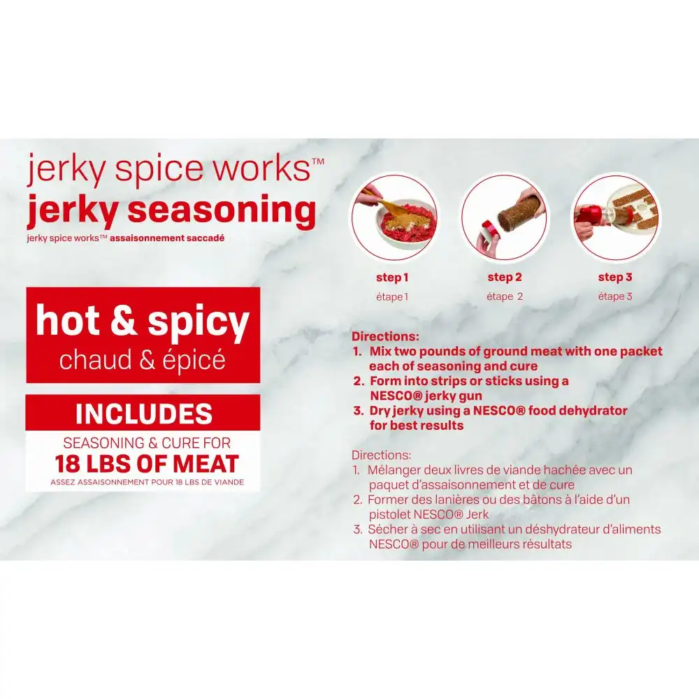 Alternative view of NESCO Jerky Seasoning | Hot & Spicy (9 Pack)