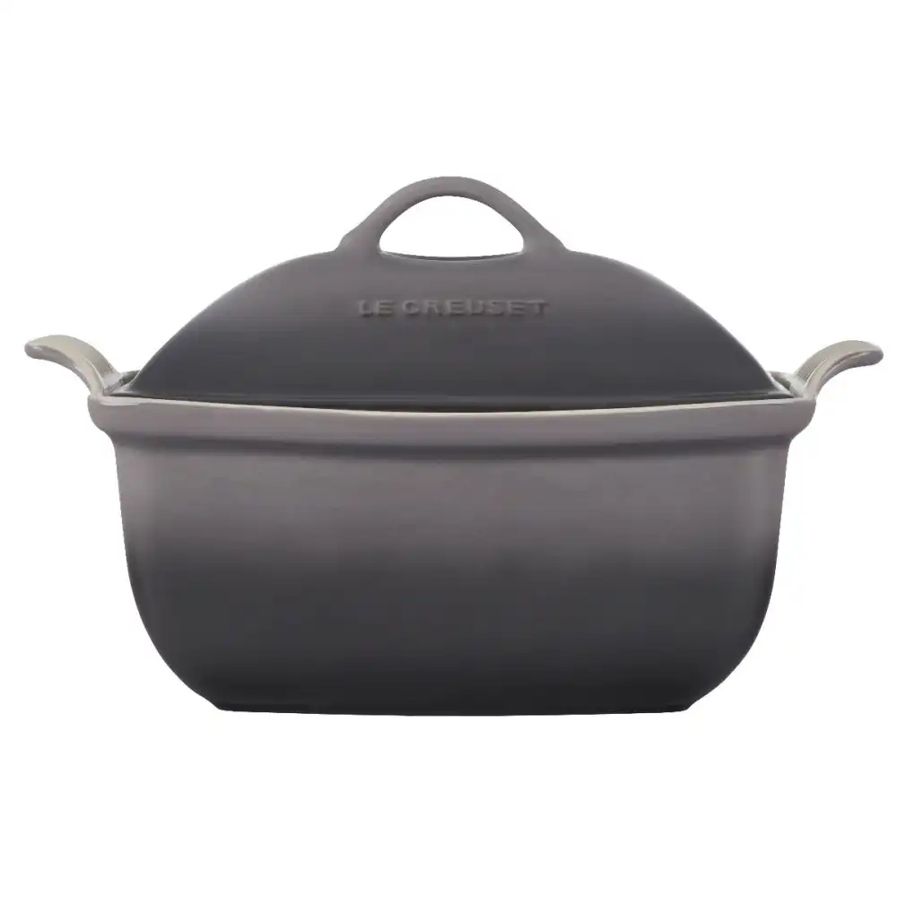 Alternative view of Le Creuset 4.5 Qt. Heritage Deep Covered Rectangular Baker | Oyster