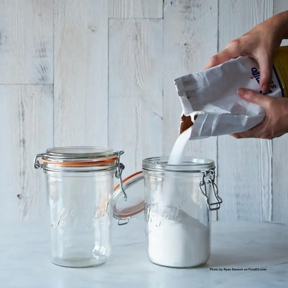 Alternative view of Le Parfait 1L Tapered French Glass Preserving Jar with Airtight Rubber Seal