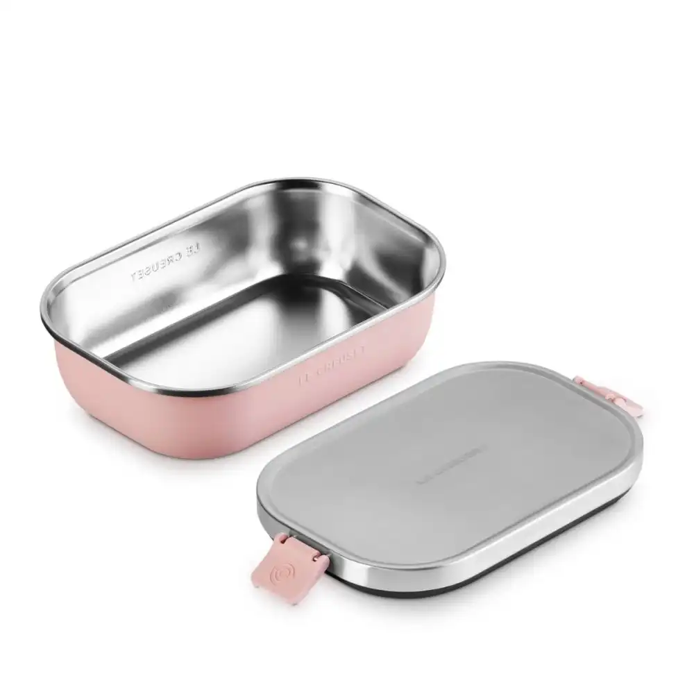 Alternative view of Le Creuset On The Go 30oz Stainless Steel Lunch Box | Shell Pink