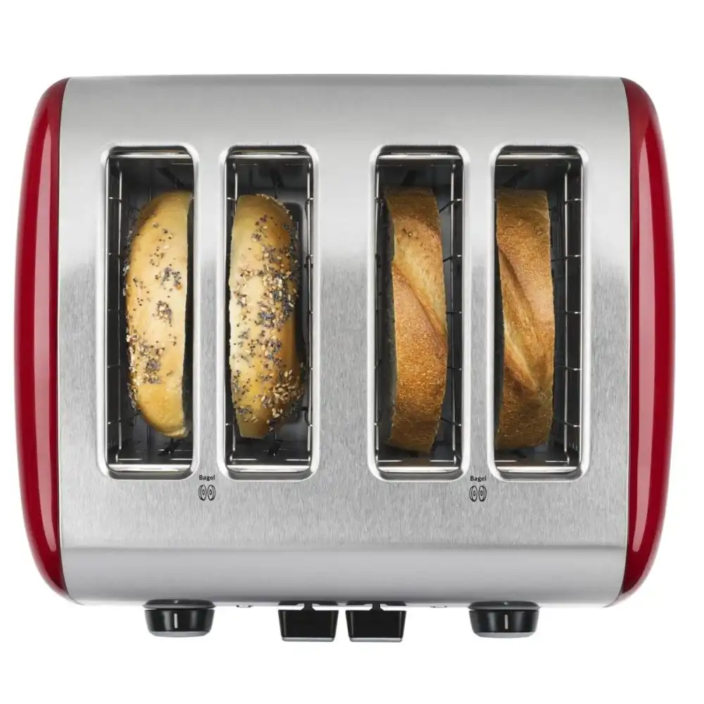 Alternative view of KitchenAid 4-Slice Toaster with Manual High-Lift Lever | Empire Red