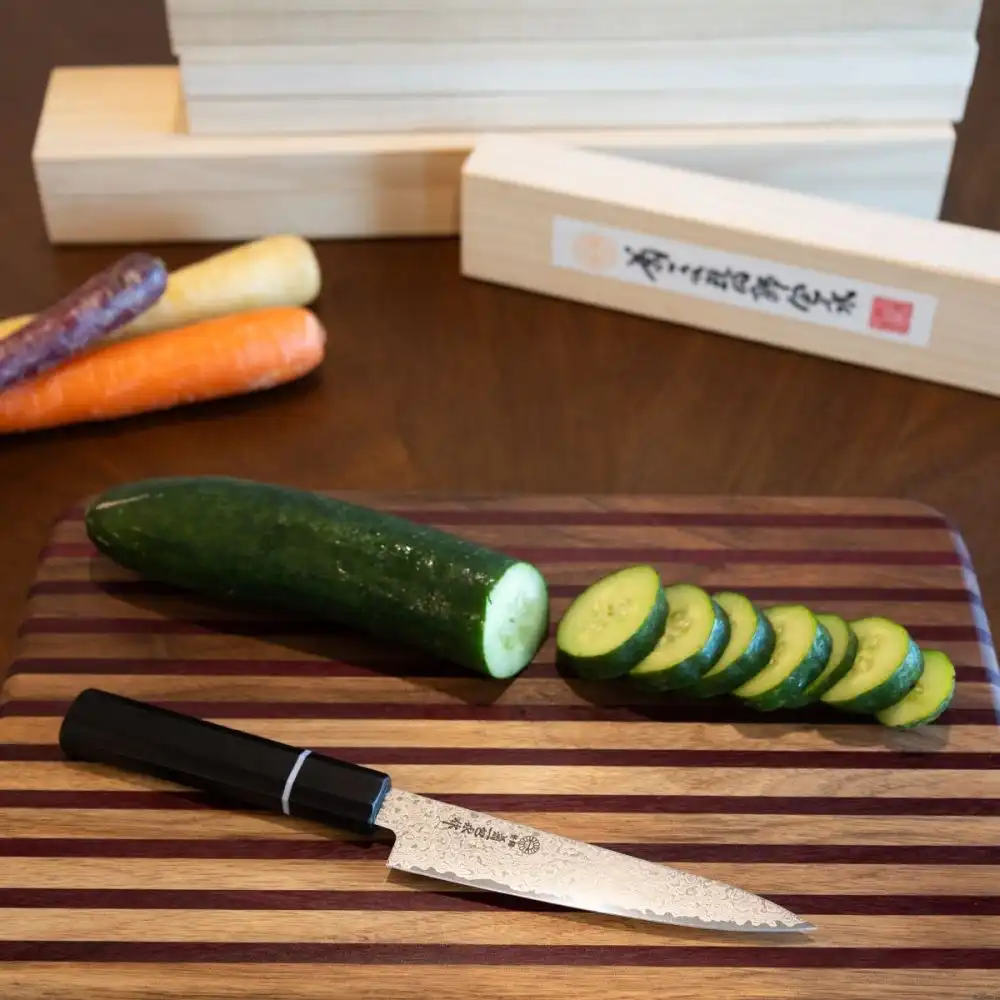 Alternative view of Kikuichi ZA69 Series 69-layer Damascus 8" Gyuto Knife