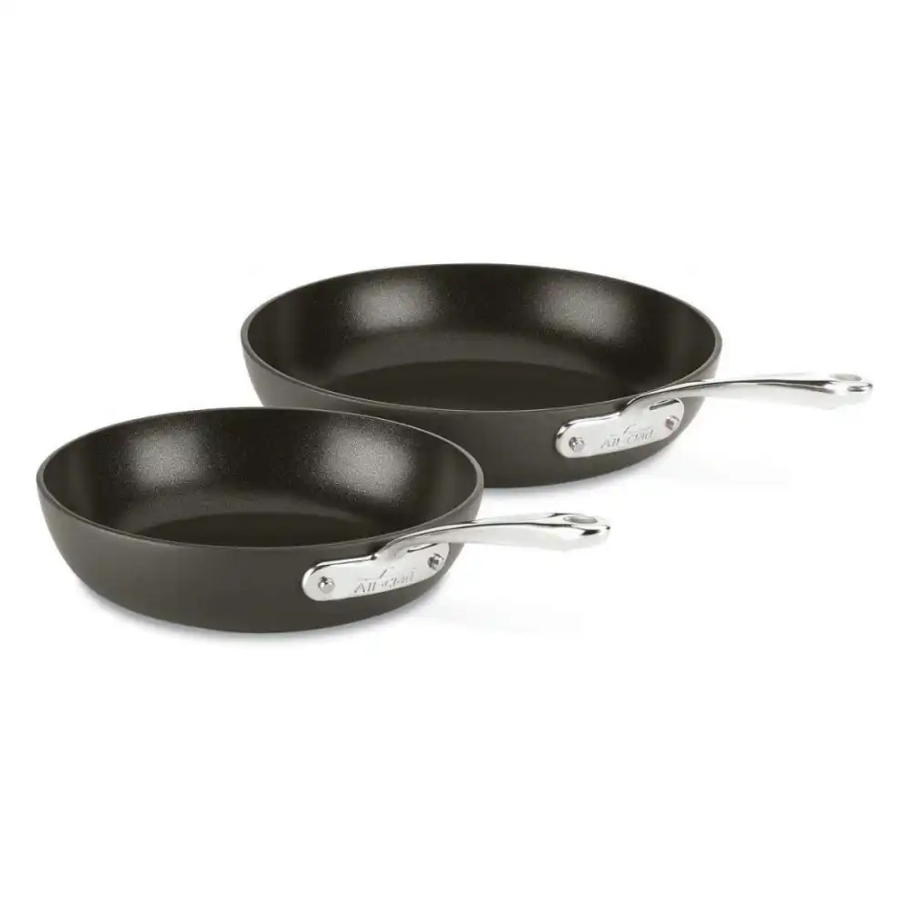 All-Clad Essentials Nonstick Hard Anodized Fry Pan Set | 2-Piece