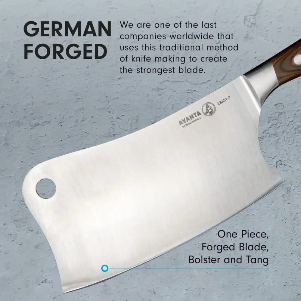 Alternative view of Messermeister Avanta Pakkawood 7" Heavy Meat Cleaver