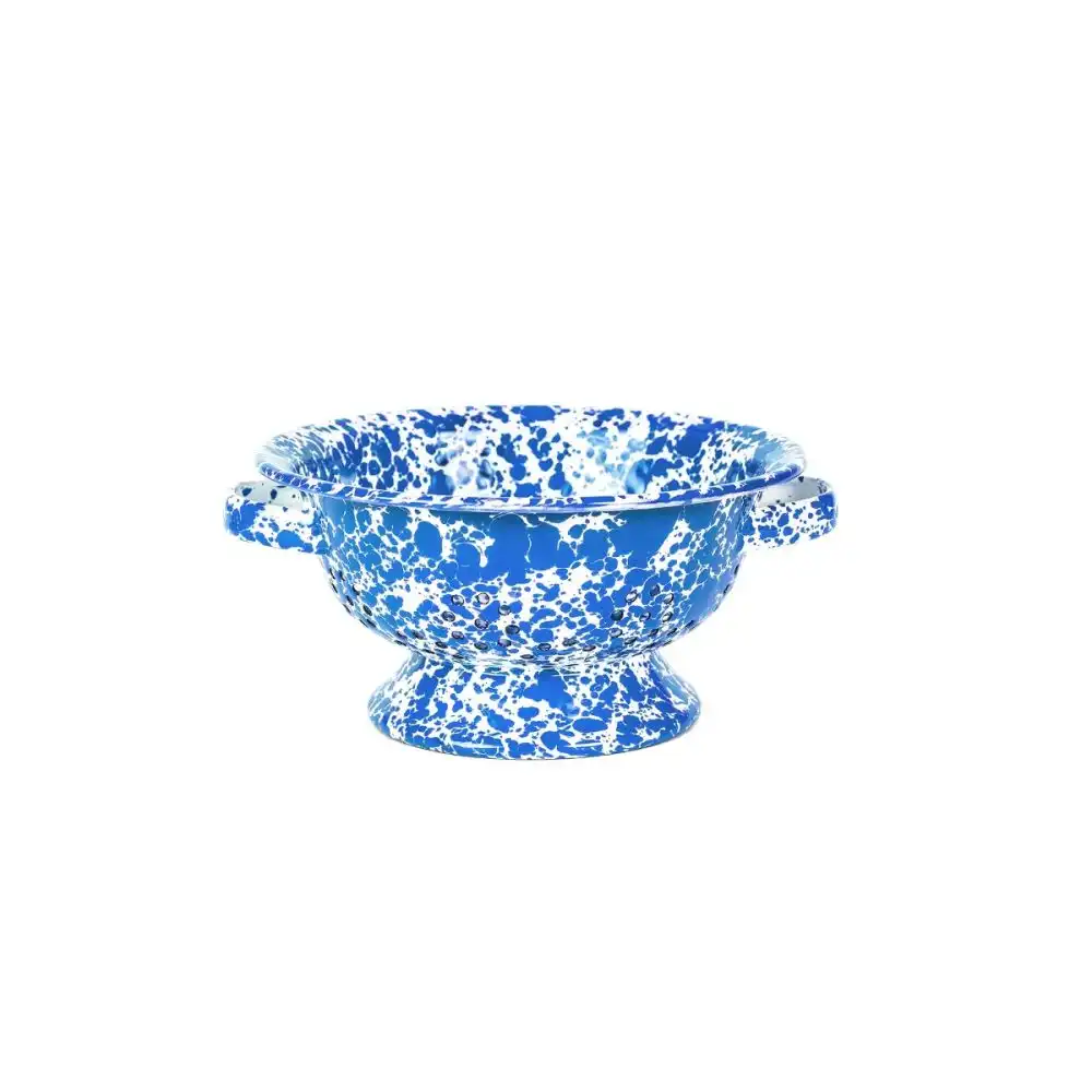 Crow Canyon 1Qt Berry Colander | Blue Splatter