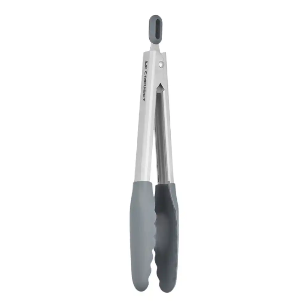 Le Creuset Signature 13" Stainless Steel Tongs with Silicone | Oyster