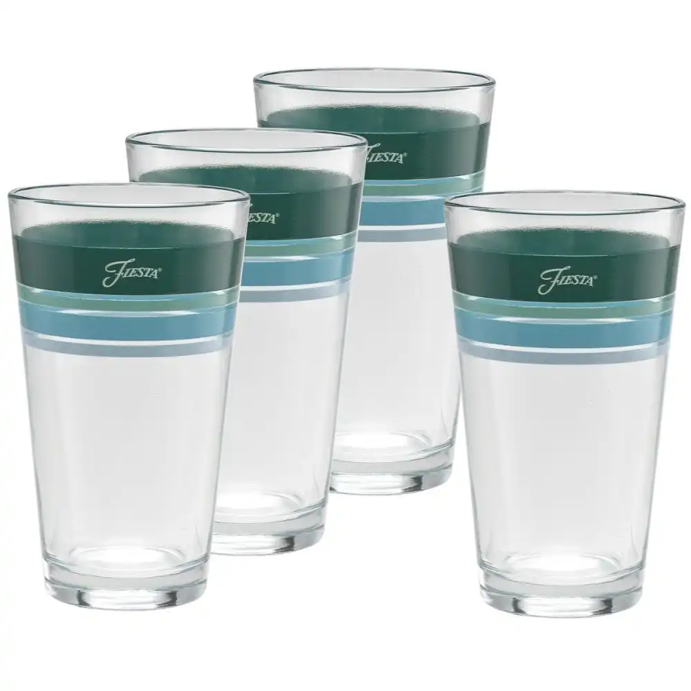 Fiesta® 16oz Tapered Cooler Glasses (Set of 4) | Edgeline Aegean