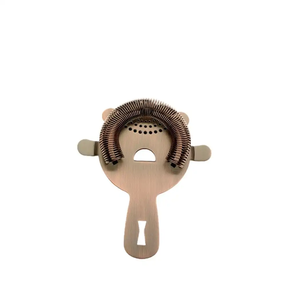Mercer Barfly 4 Prong Heavy-Duty Spring Bar Strainer | Antique Copper