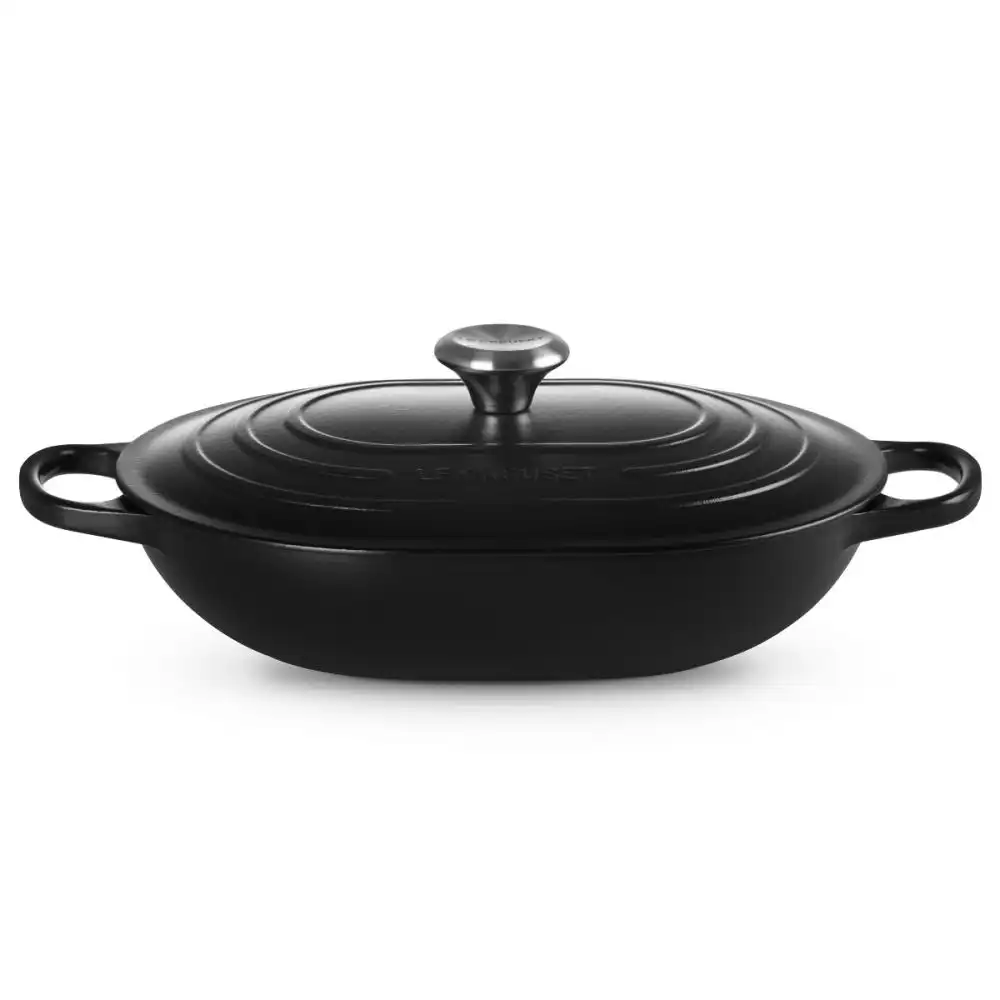 Alternative view of Le Creuset Signature 3.75 Qt. Oval Casserole | Licorice