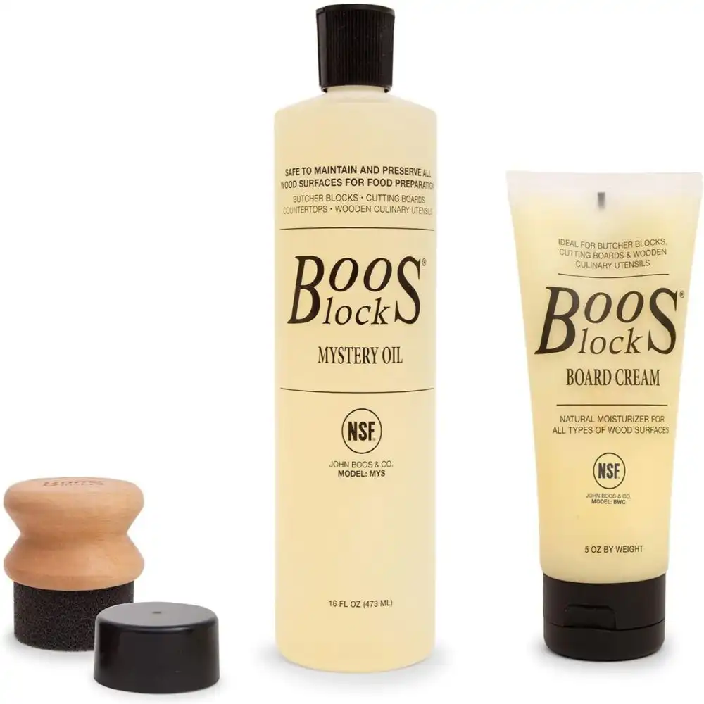 Alternative view of John Boos Butcher Block 3-Piece Care & Maintenance Kit