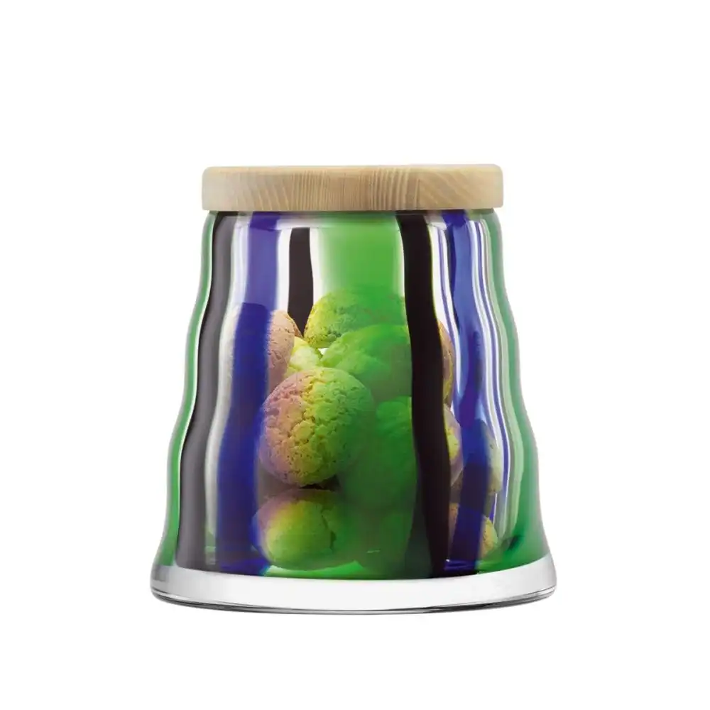 Alternative view of LSA Folk Container & Ash Lid | Black, Blue & Green