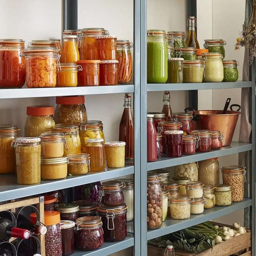 Alternative view of Le Parfait 750ml Tapered French Glass Preserving Jar with Airtight Rubber Seal