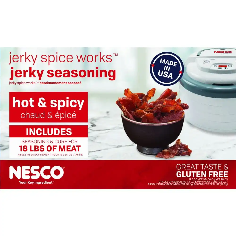 NESCO Jerky Seasoning | Hot & Spicy (9 Pack)