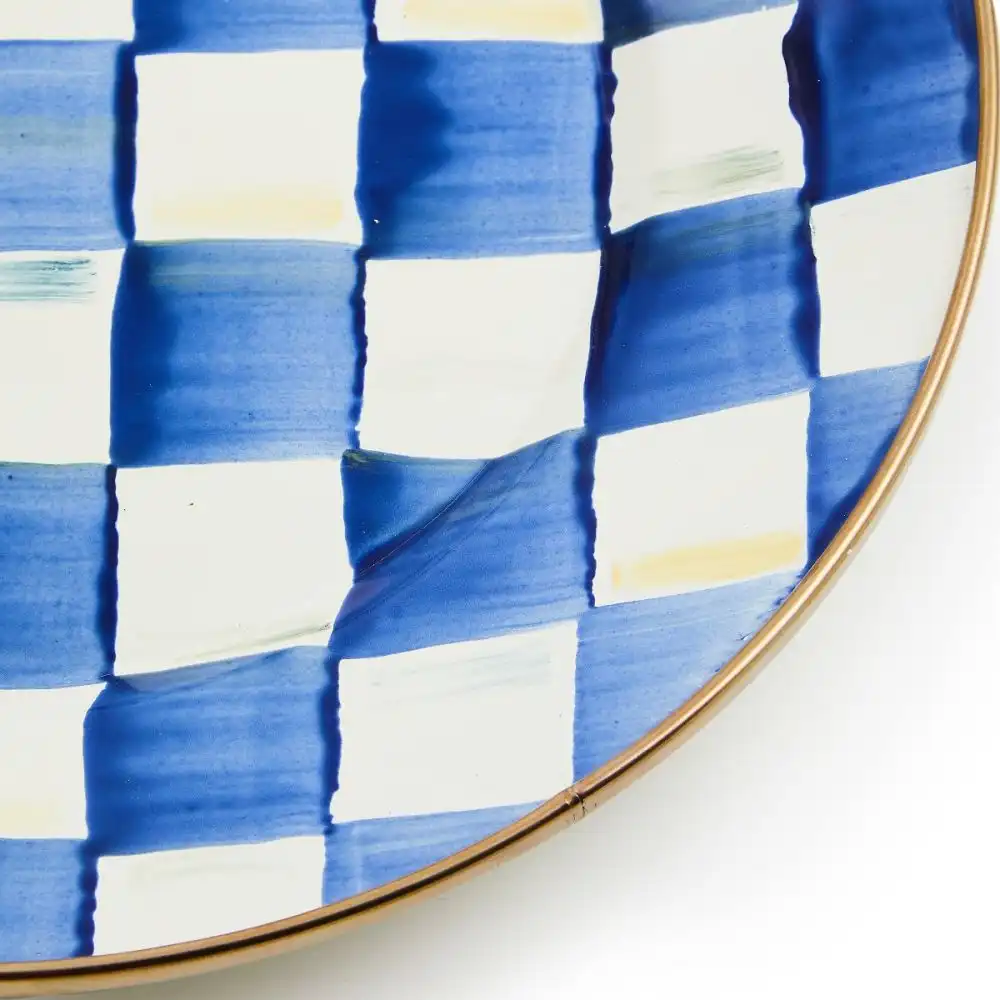 Alternative view of MacKenzie-Childs Royal Check 10" Dinner Plate