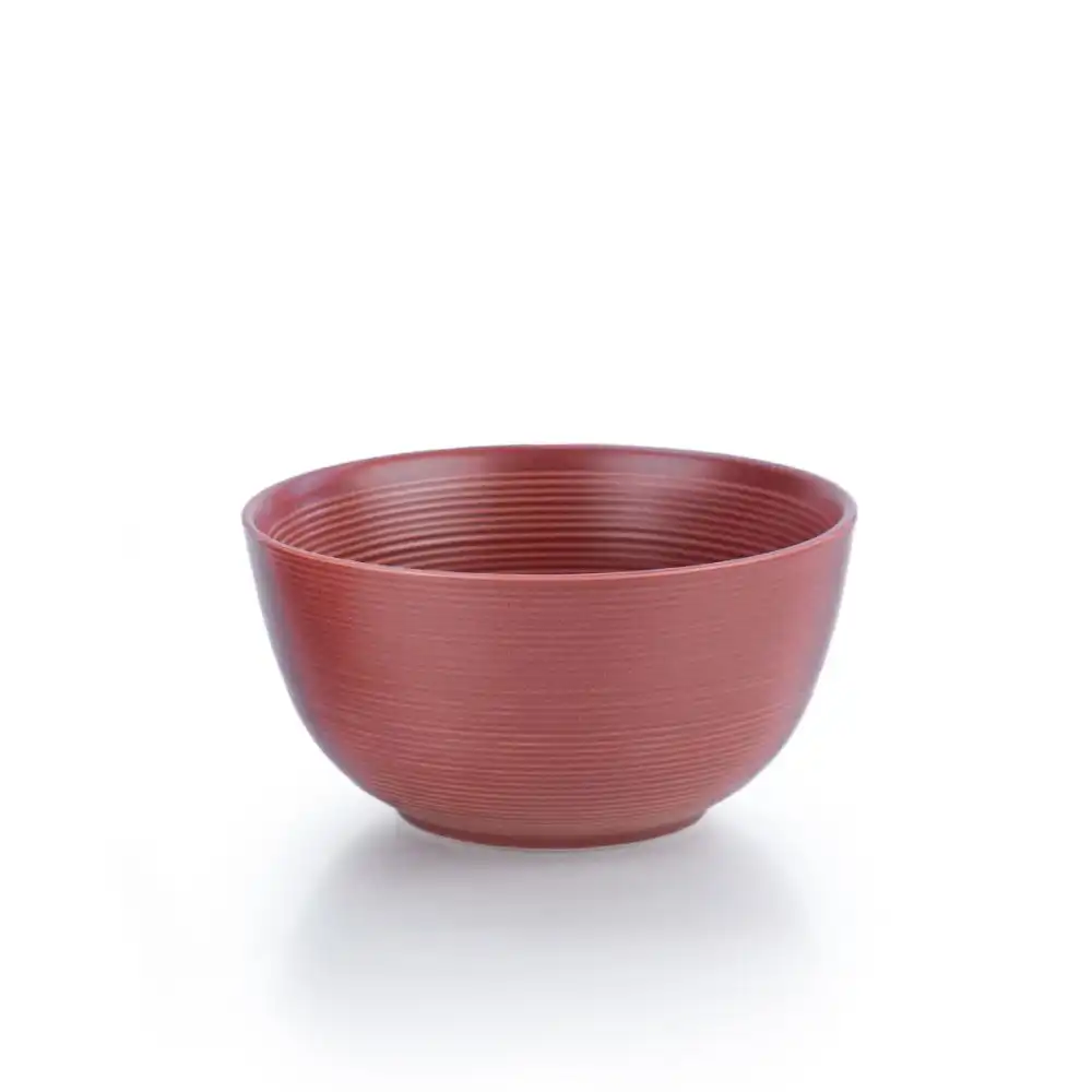 Alternative view of Everything Kitchens Deep Matte 6" 26oz Bowls (Set of 4) | Red