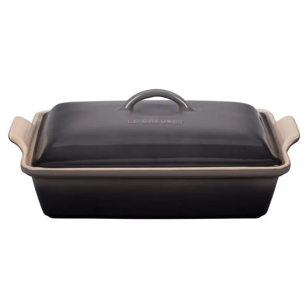 Le Creuset Heritage 4 Qt. Rectangular Covered Casserole | Oyster