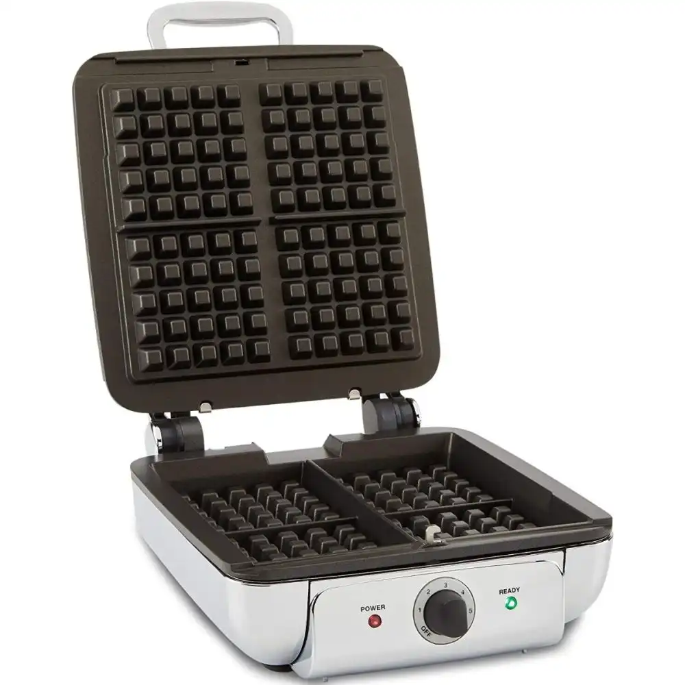Alternative view of All-Clad 4-Square Belgian Waffle Maker with Removable Plates