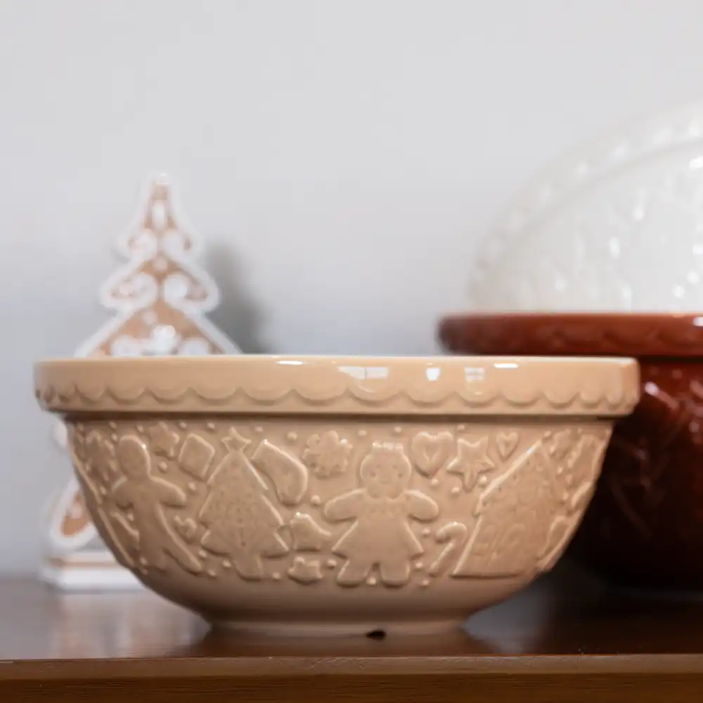 Alternative view of Mason Cash Gingerbread Lane S24 (2.15 Qt) Embossed Mixing Bowl | Cane