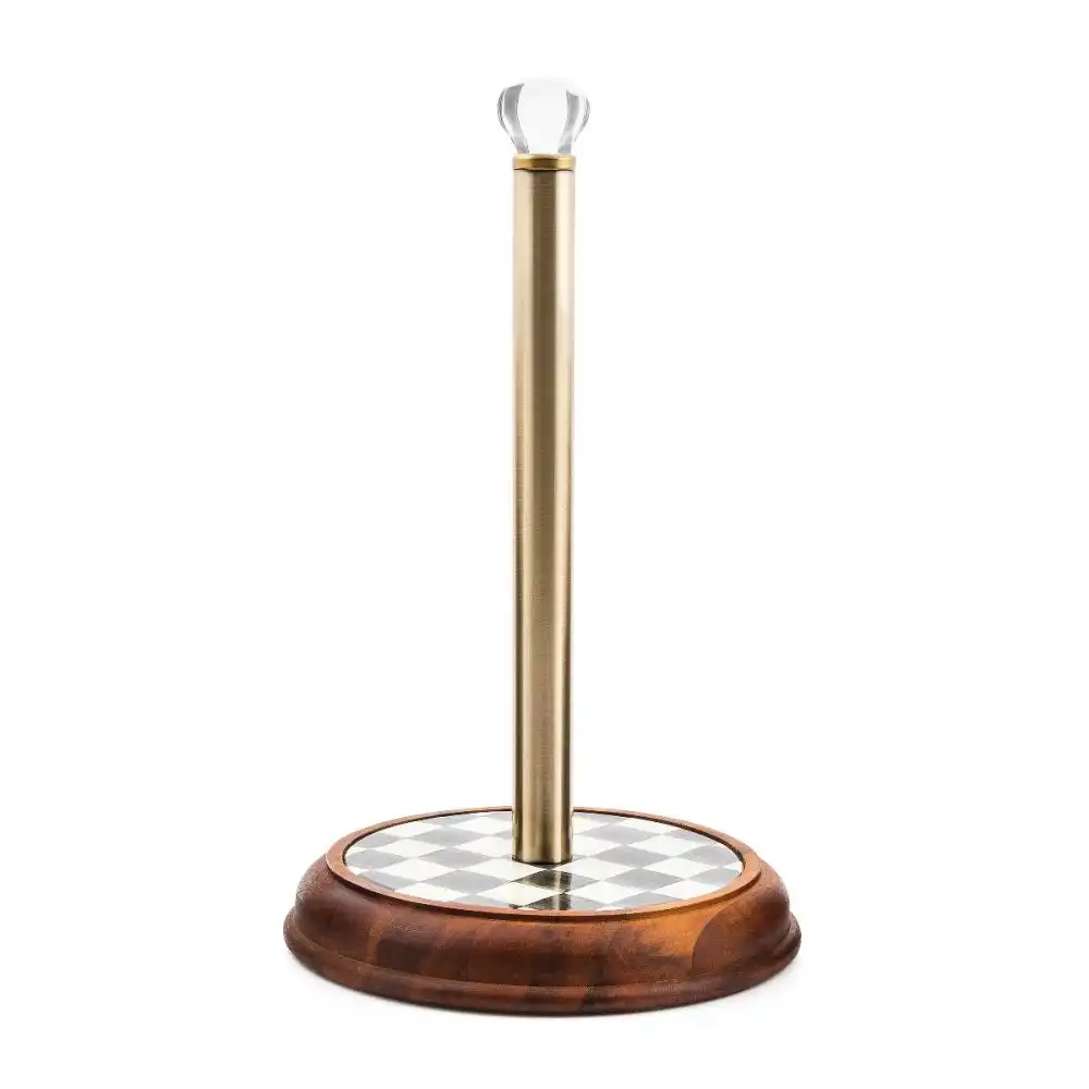 Alternative view of MacKenzie-Childs Courtly Check Wood Paper Towel Holder