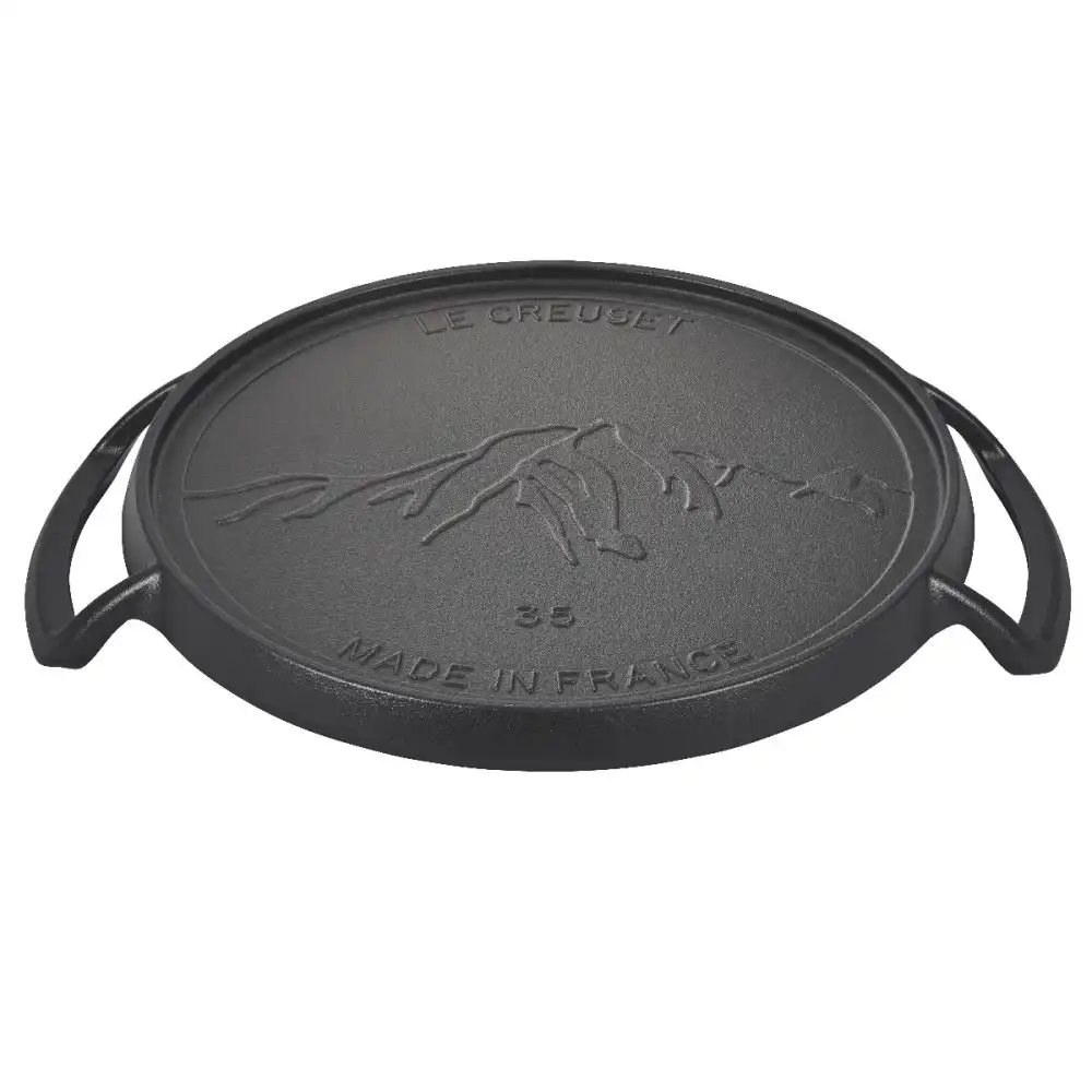 Alternative view of Le Creuset Alpine Collection 15" Pizza Pan | Matte Black