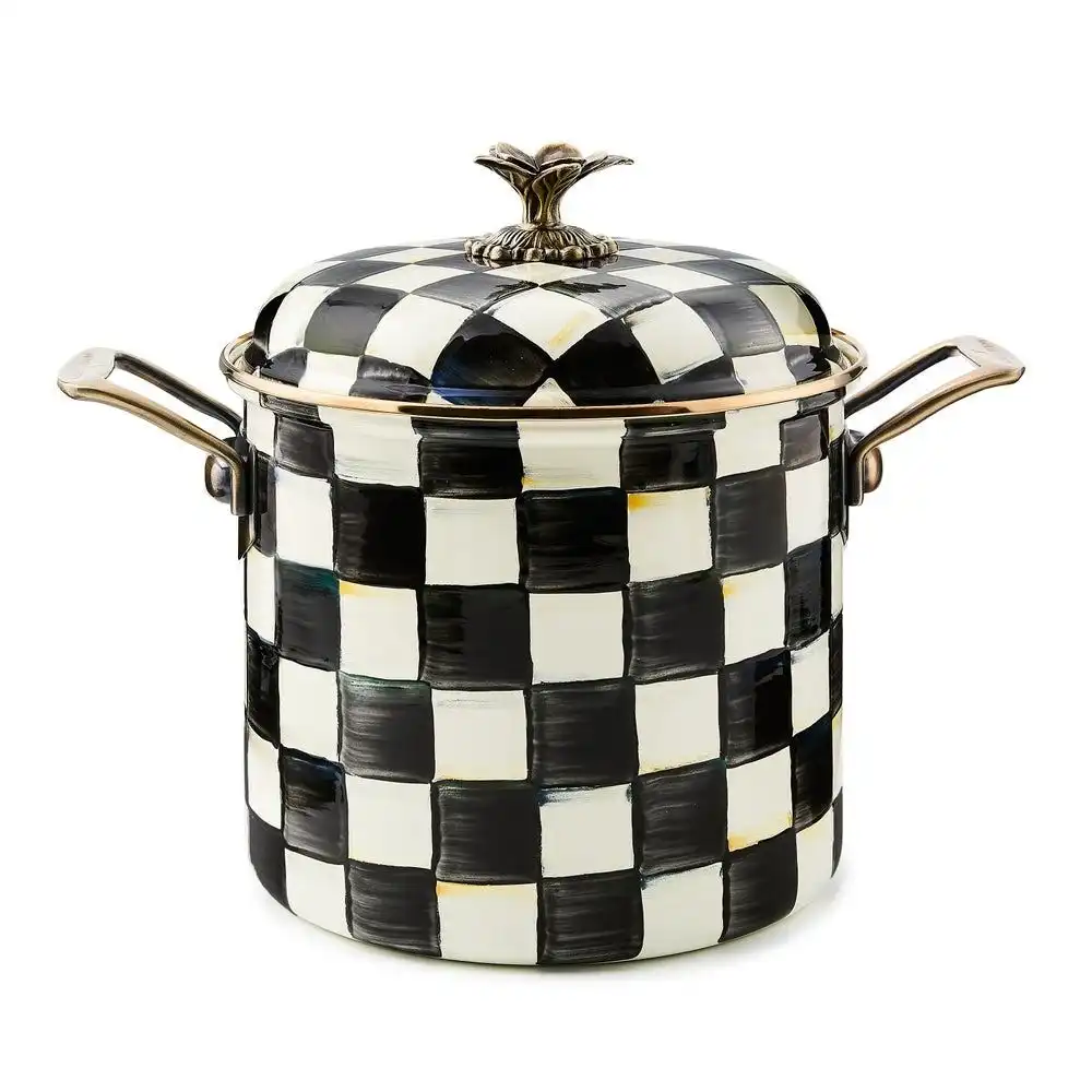 MacKenzie-Childs Courtly Check 7 Qt. Stockpot