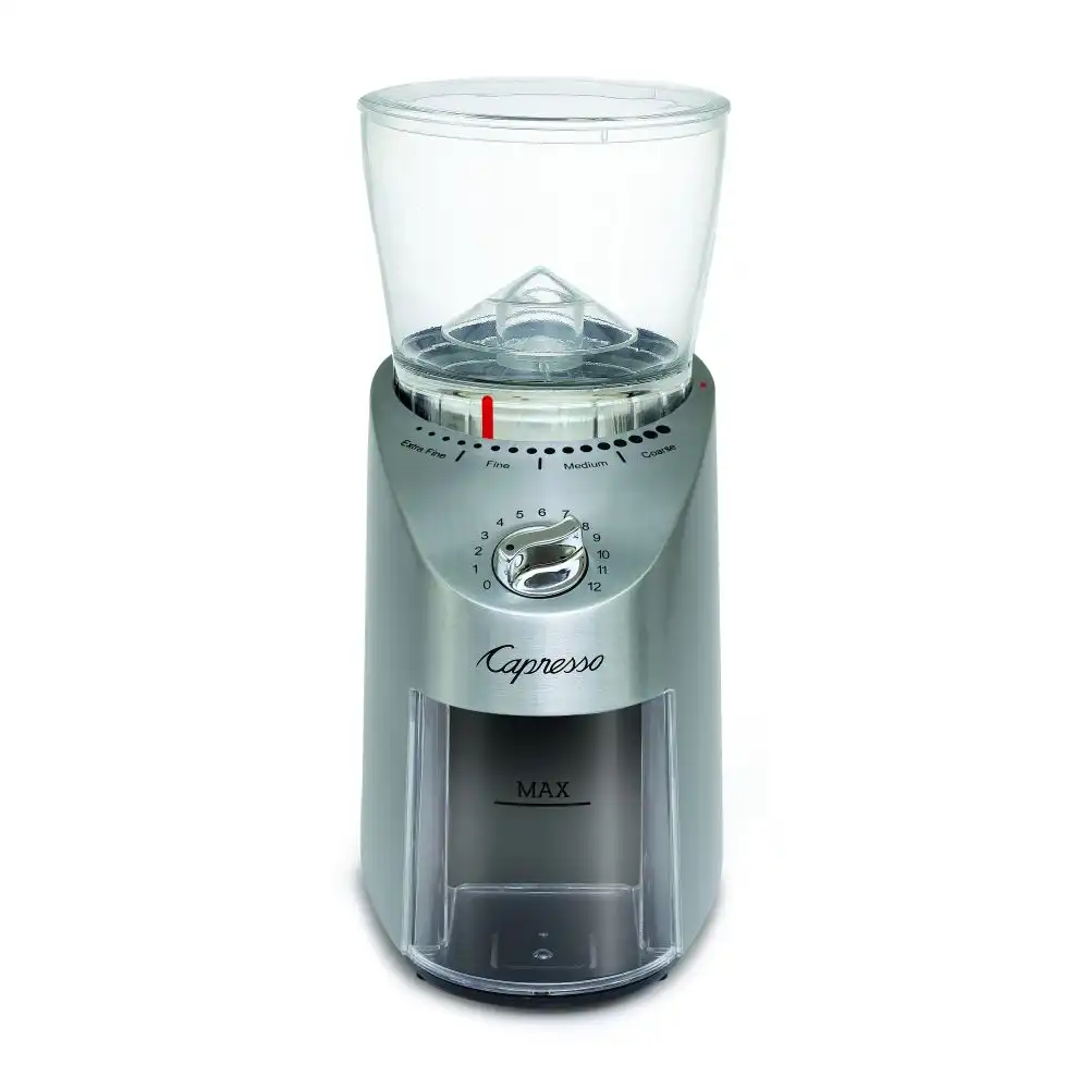 Capresso Infinity Plus Stainless Steel Conical Burr Coffee Grinder