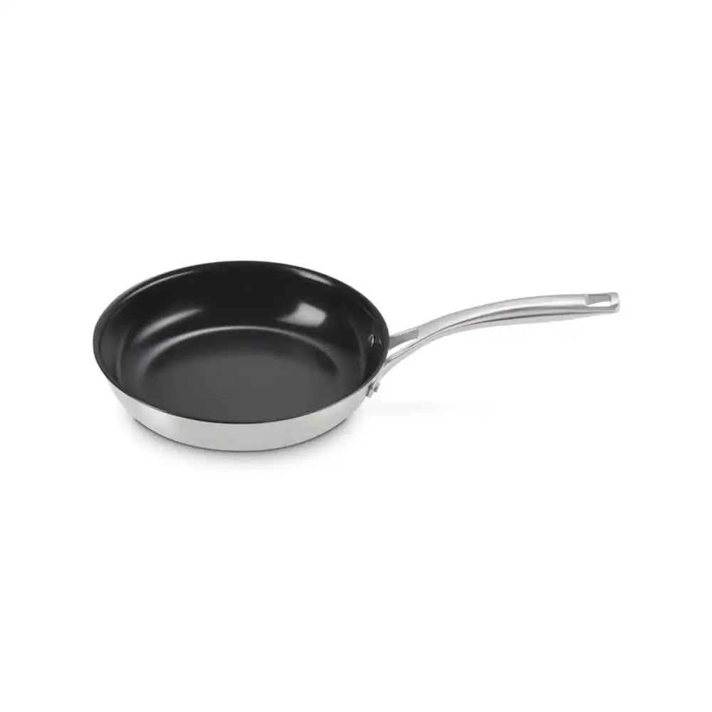 Alternative view of Le Creuset Essential Stainless Steel Nonstick 9.5" Shallow Round Fry Pan