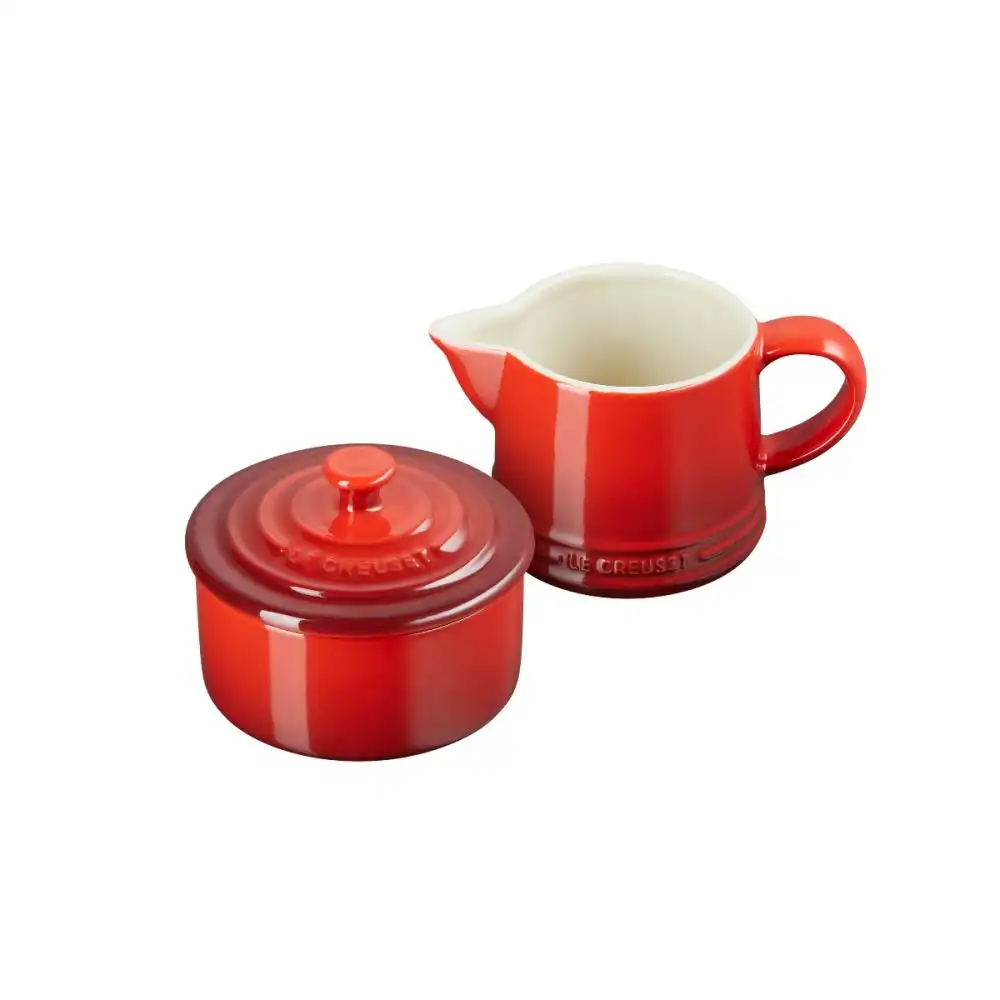 Alternative view of Le Creuset Signature Cream & Sugar Set | Cerise