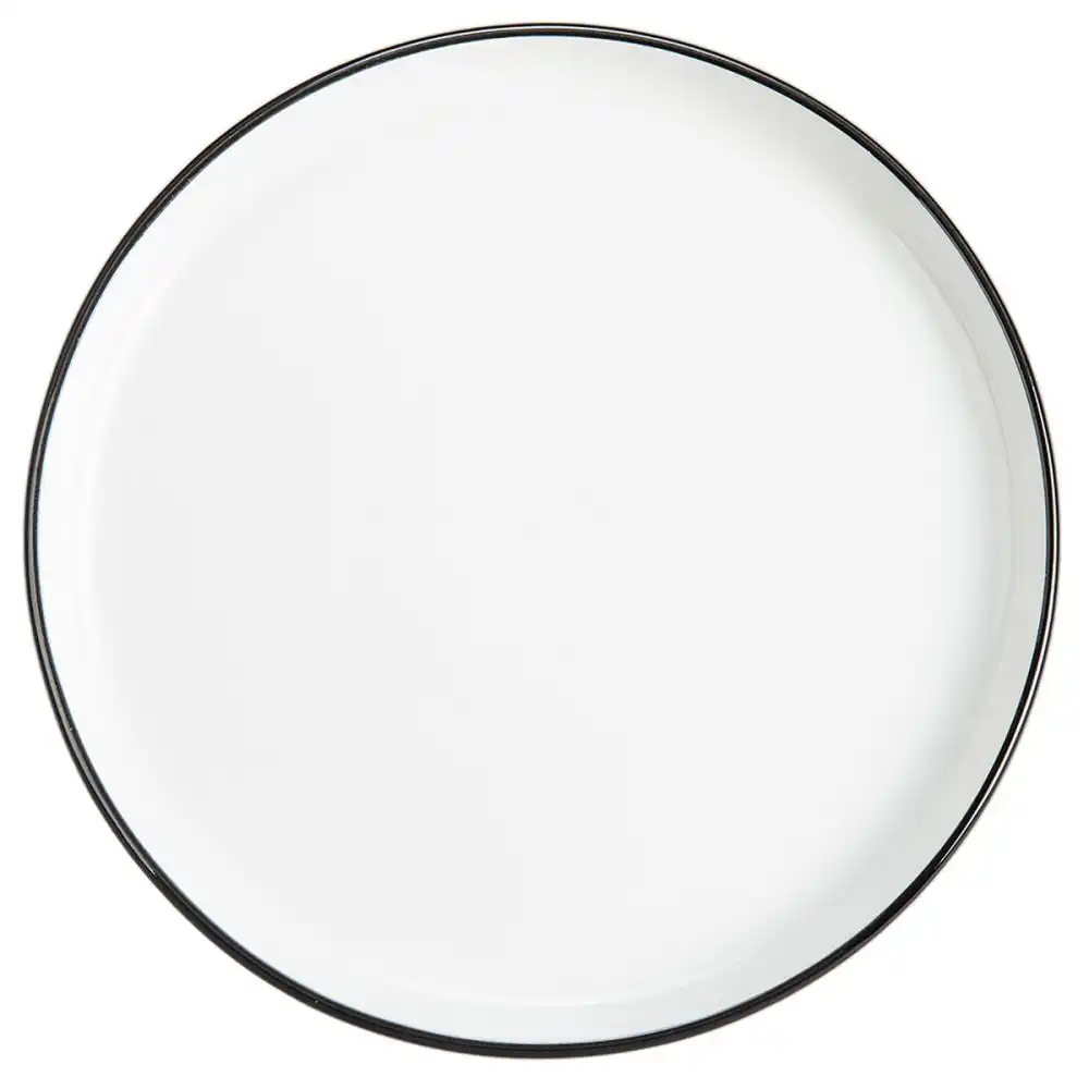 BIA Cordon Bleu 10" Dinner Plate | Stackable (Black Rim)