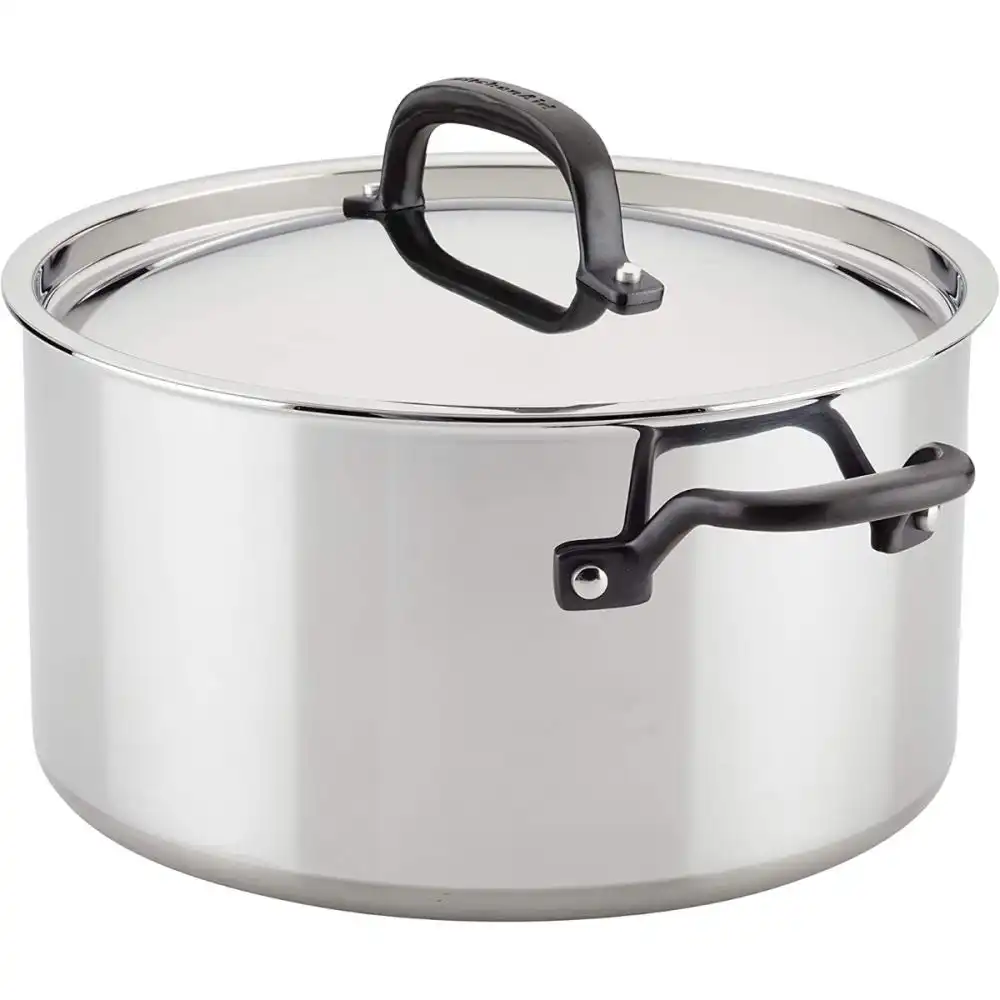 Alternative view of KitchenAid 5-Ply Stainless Steel Cookware Set | 10-Piece