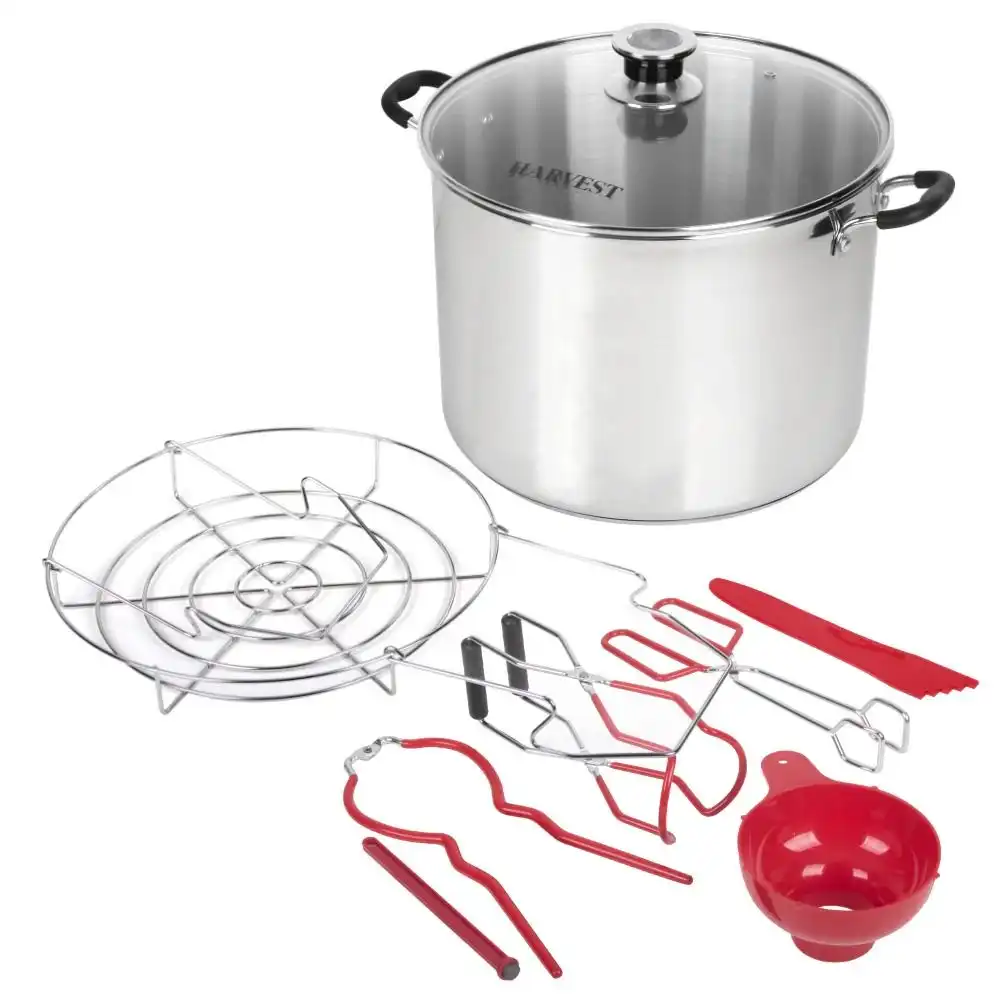 Kitchen Crop Harvest Stainless Steel Multi-Use Canner with Canning Tools