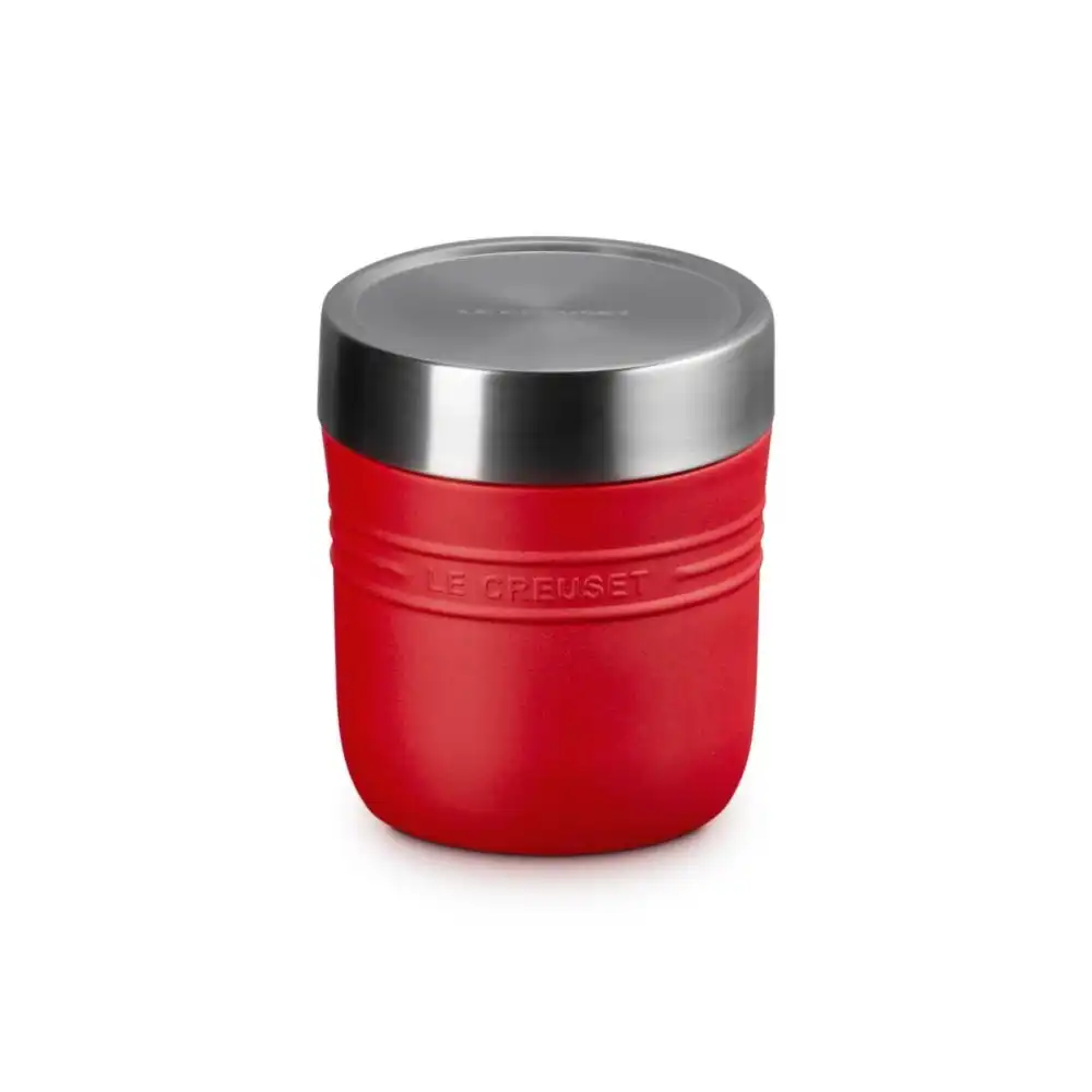Le Creuset On The Go 16oz Stainless Steel Food Jar | Cerise