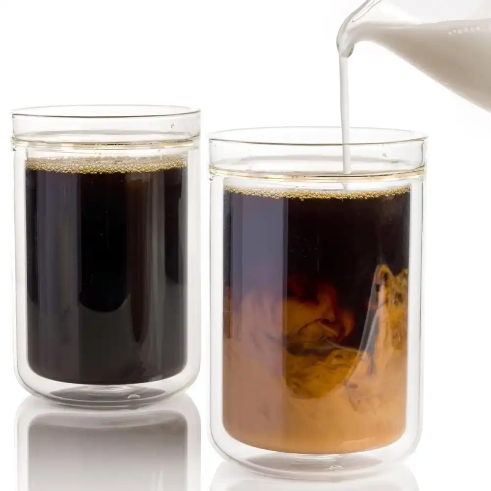 Brod & Taylor Double-Wall 12oz Glass Tumblers | Set of 2