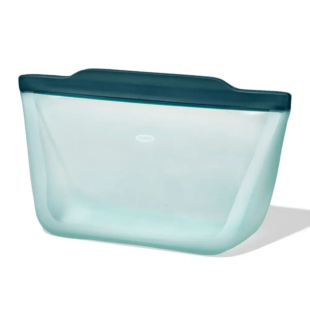 Alternative view of OXO Good Grips 64oz Stand-Up Half Gallon Silicone Reusable Bag | Lagoon
