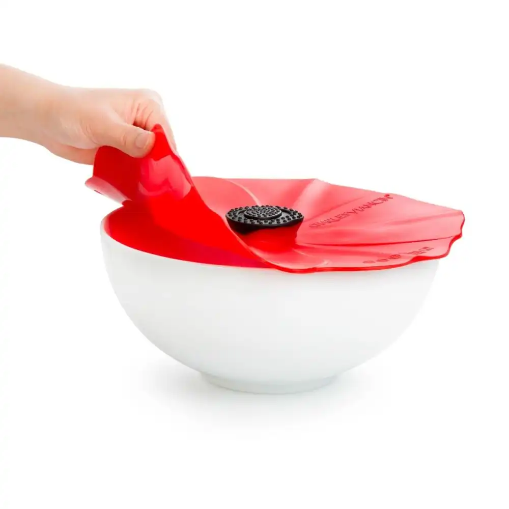 Alternative view of Charles Viancin Poppy Silicone Lid | Large 11"