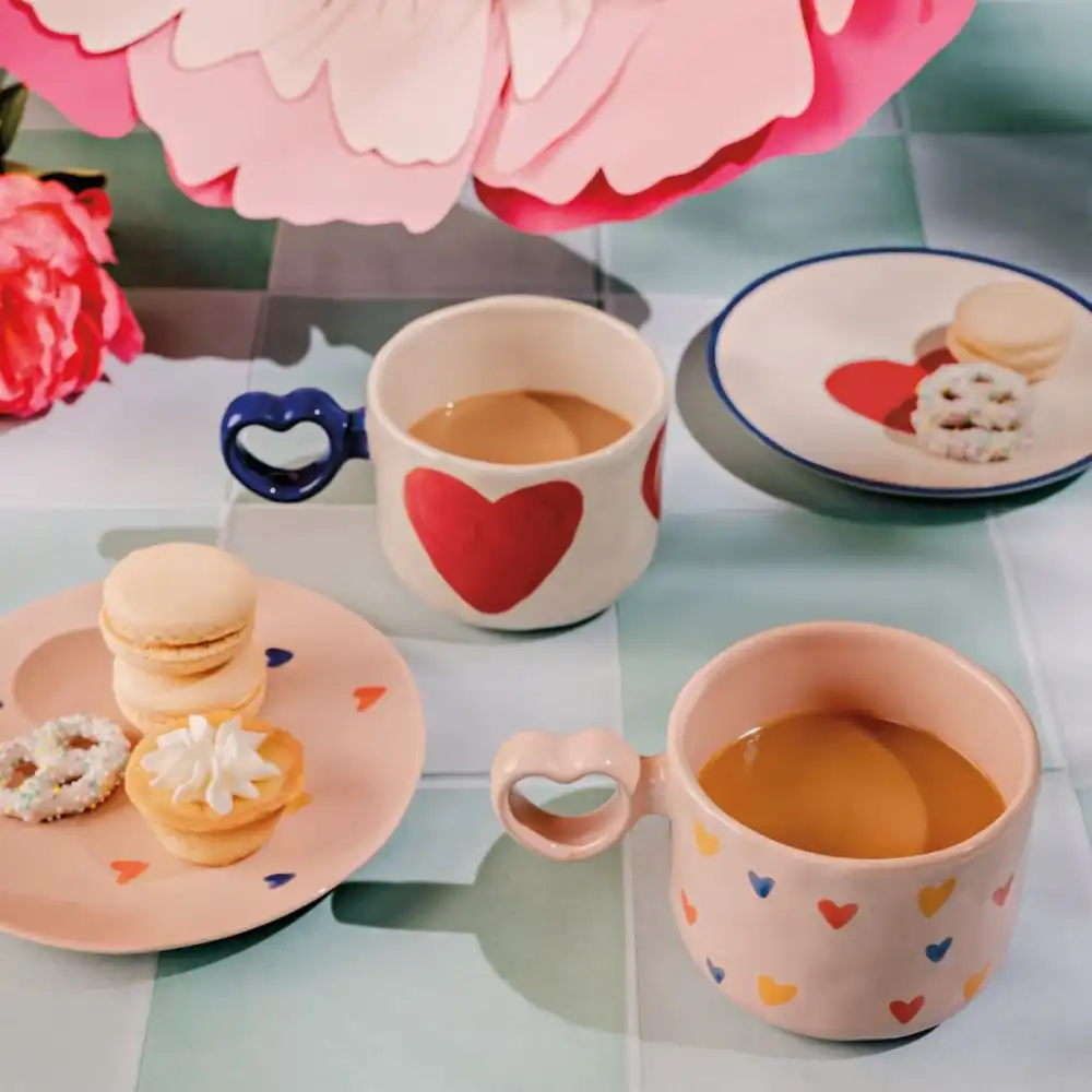 Alternative view of Danica Jubilee 6" Big Love Appetizer Plate | I Heart You
