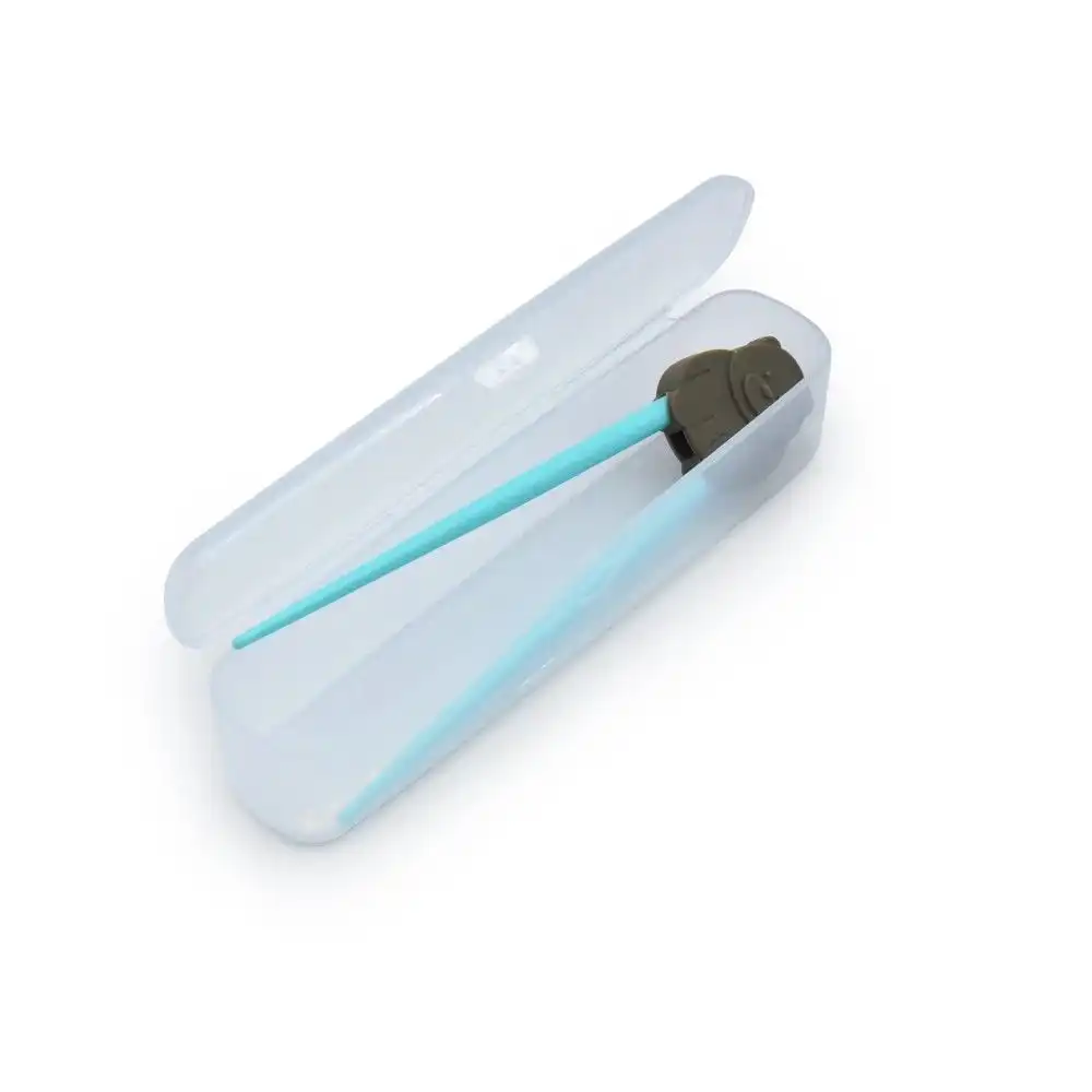 Alternative view of Melii Learning Chopsticks with Case | Bear
