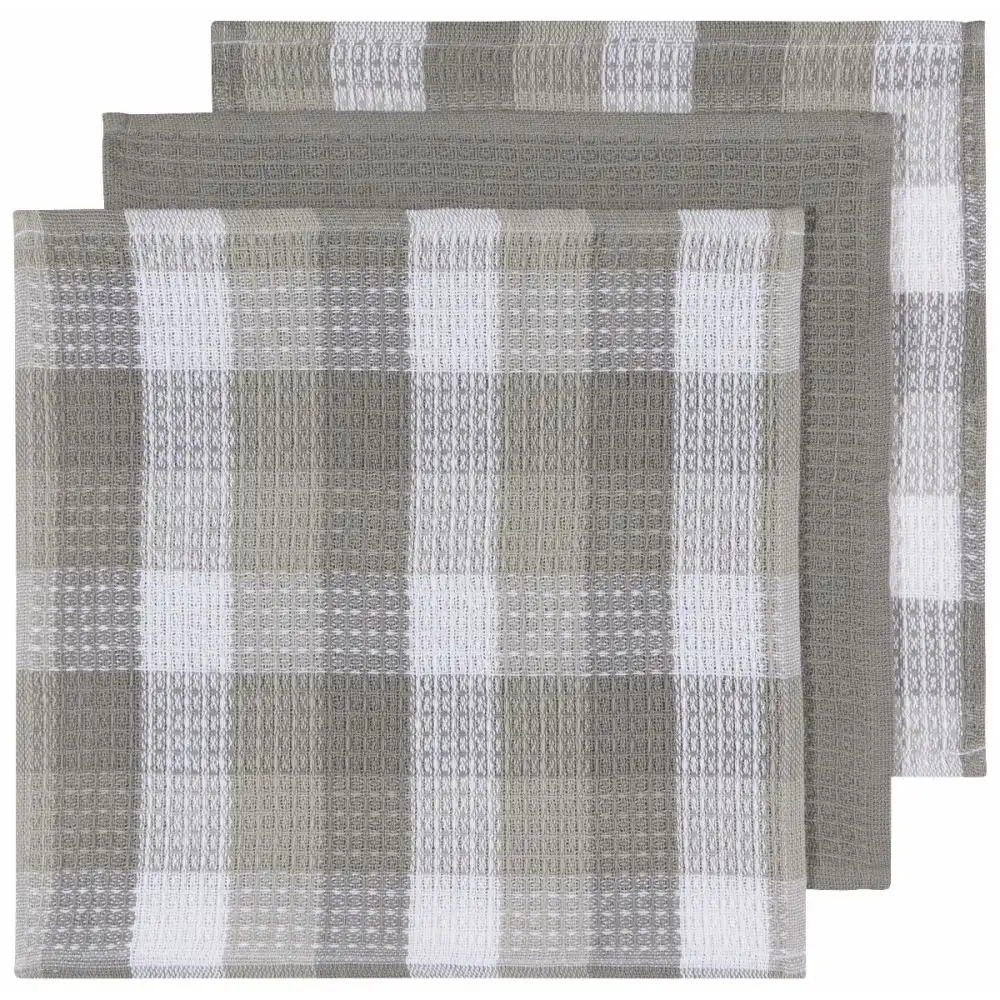 Now Designs by Danica Check Dishcloths (Set of 3) | London Gray