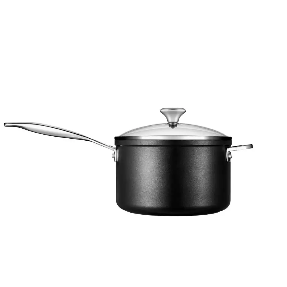 Alternative view of Le Creuset 4 Qt. Saucepan with Glass Lid | Toughened Nonstick Pro