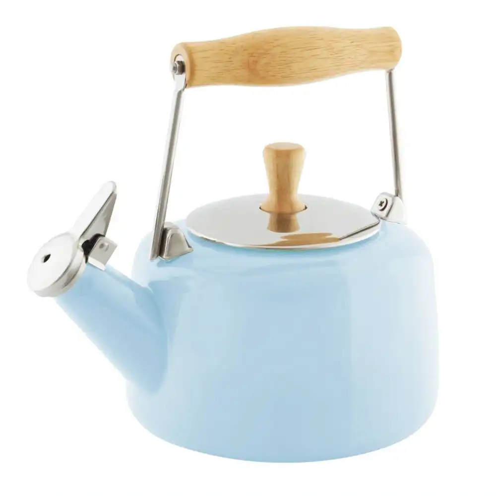 Chantal 1.4Qt. Enamel-on-Steel Sven Tea Kettle | Glacier Blue