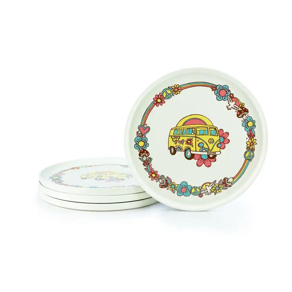 Alternative view of Everything Kitchens Modern Flat 12-Piece Dinnerware Set | Peace & Love