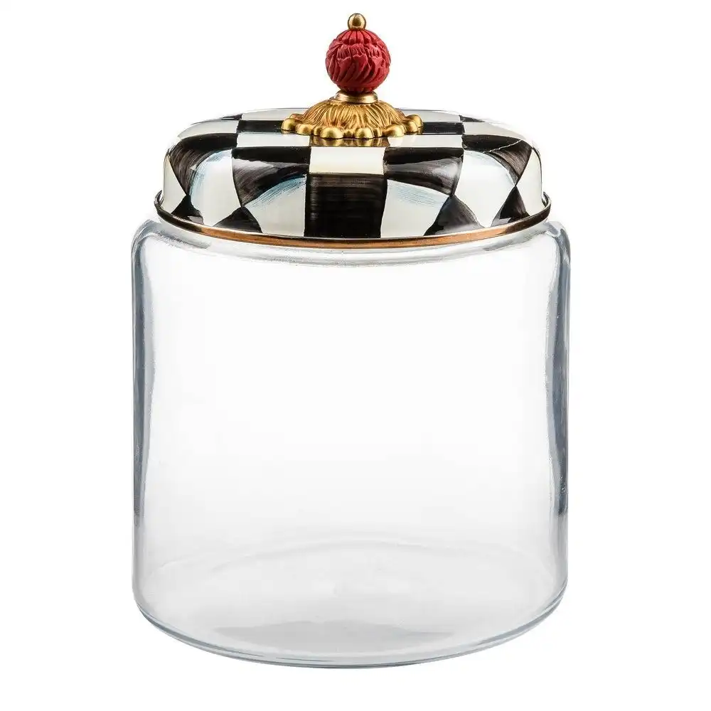 MacKenzie-Childs Courtly Check 3 Qt. Large Kitchen Canister