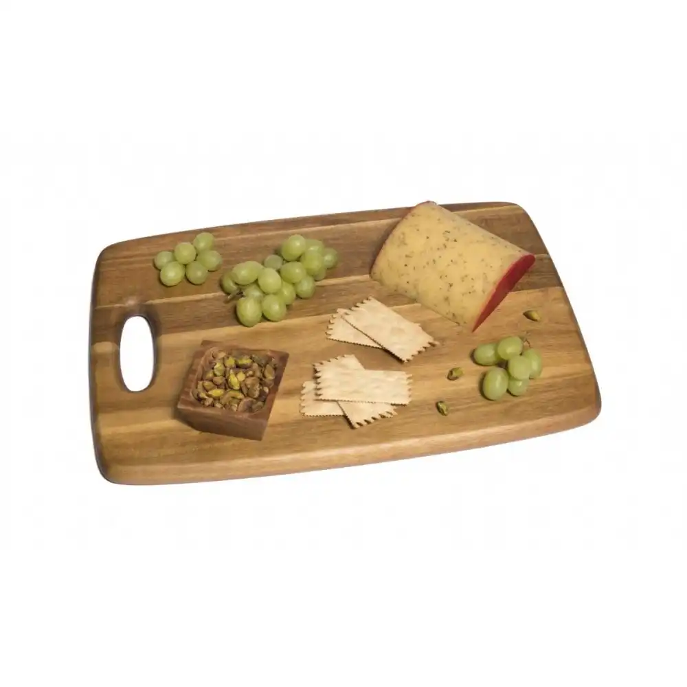 Alternative view of Lipper International Acacia Cutting Board with Cut Out Handle | Large