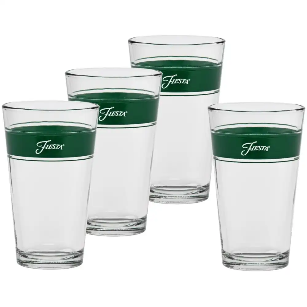 Fiesta® 16oz Tapered Cooler Glasses (Set of 4) | Frame Jade