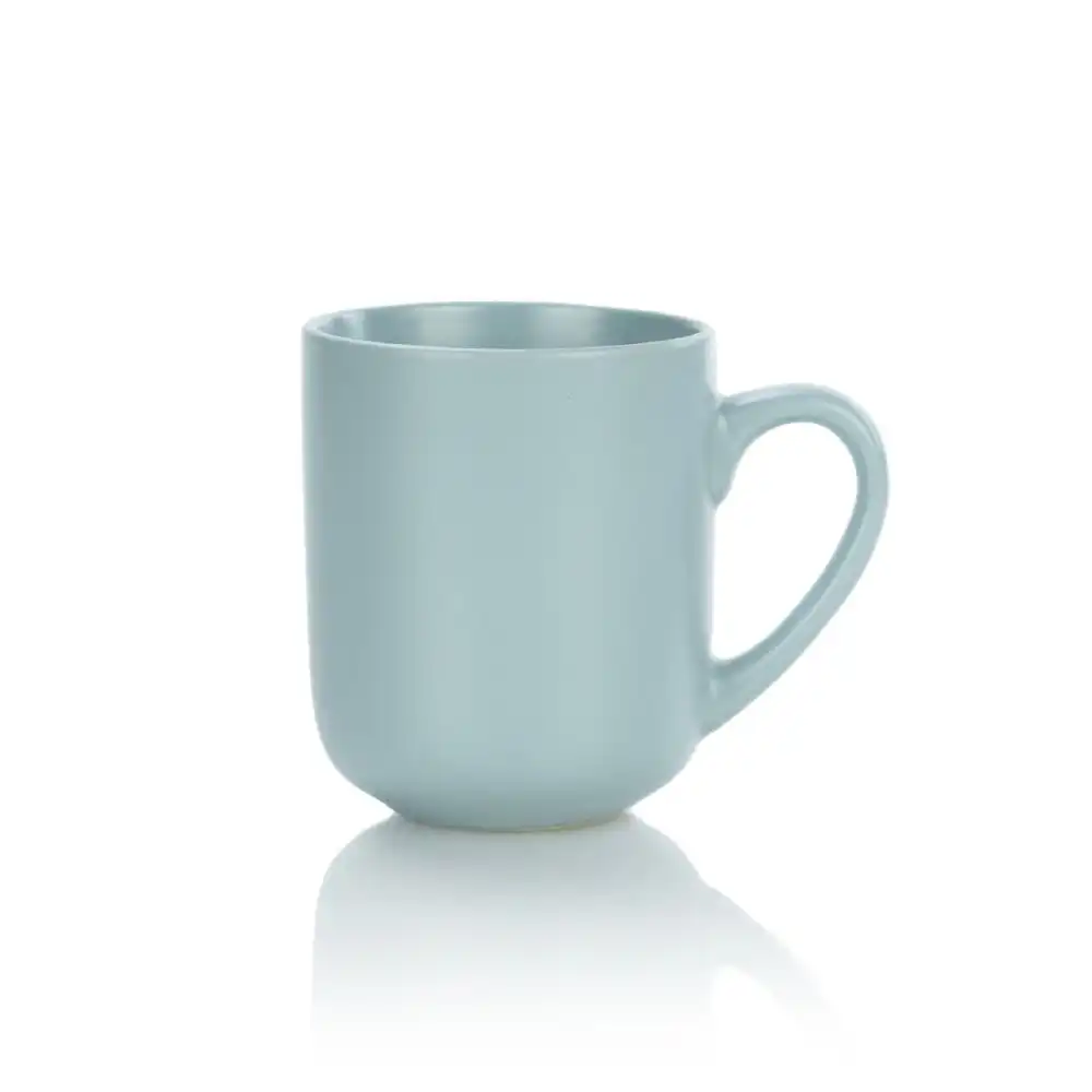 Alternative view of Everything Kitchens Modern Flat 15oz Mugs (Set of 4) | Dusty Blue