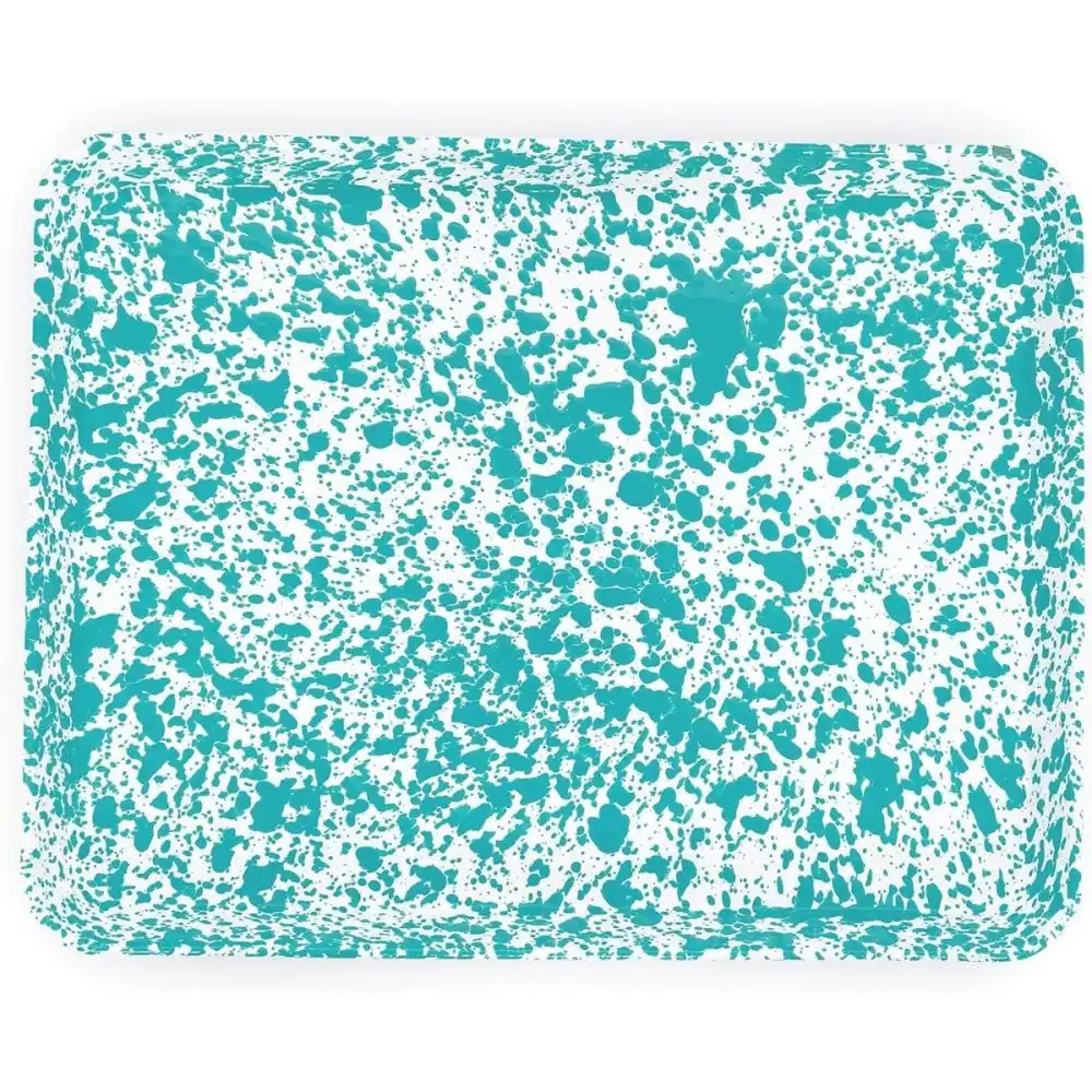 Alternative view of Crow Canyon Jelly Roll/Large Rectangle Tray | Turquoise Splatter