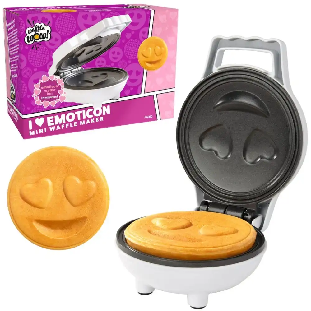 CucinaPro Waffle Wow! Waffle Maker | Mini Heart Eyes