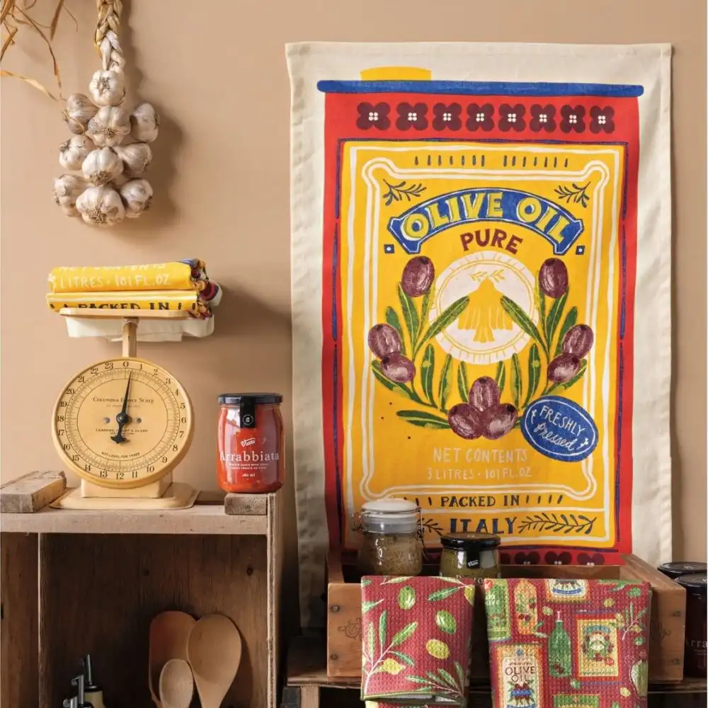 Alternative view of Now Designs by Danica Dishtowel | Olive Oil