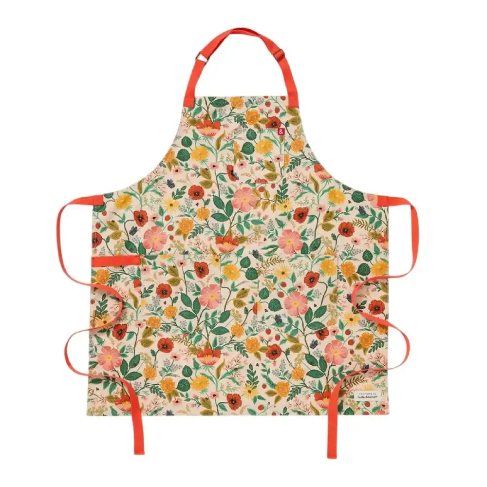 Hedley & Bennett Essential Kitchen Apron | Rifle Paper Co. Poppy Fields