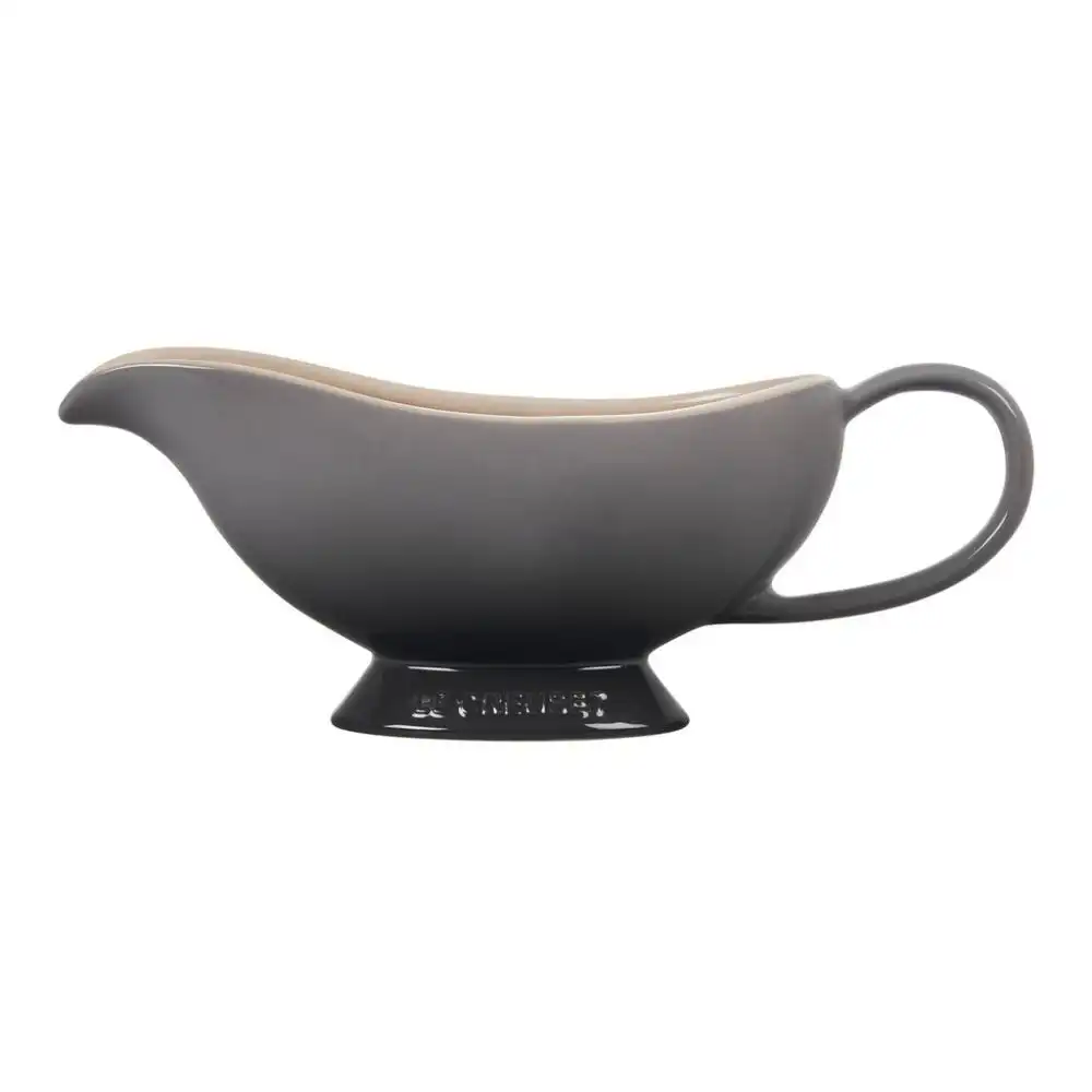 Le Creuset 16oz Heritage Stoneware Gravy Boat | Oyster Grey